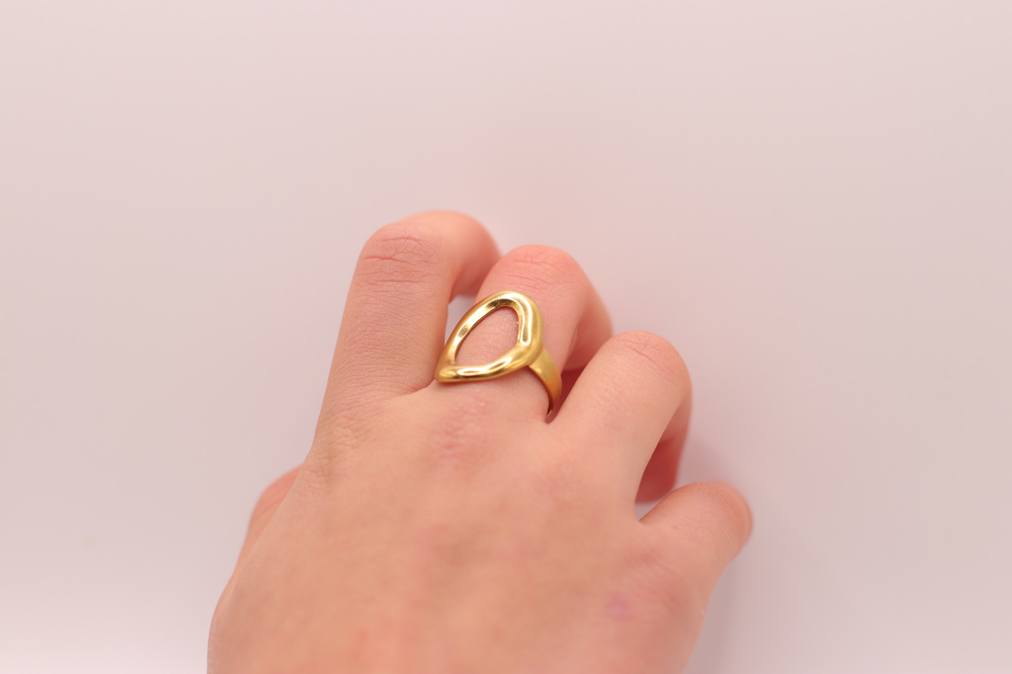 Open ovale ring, foto 3 van 4
