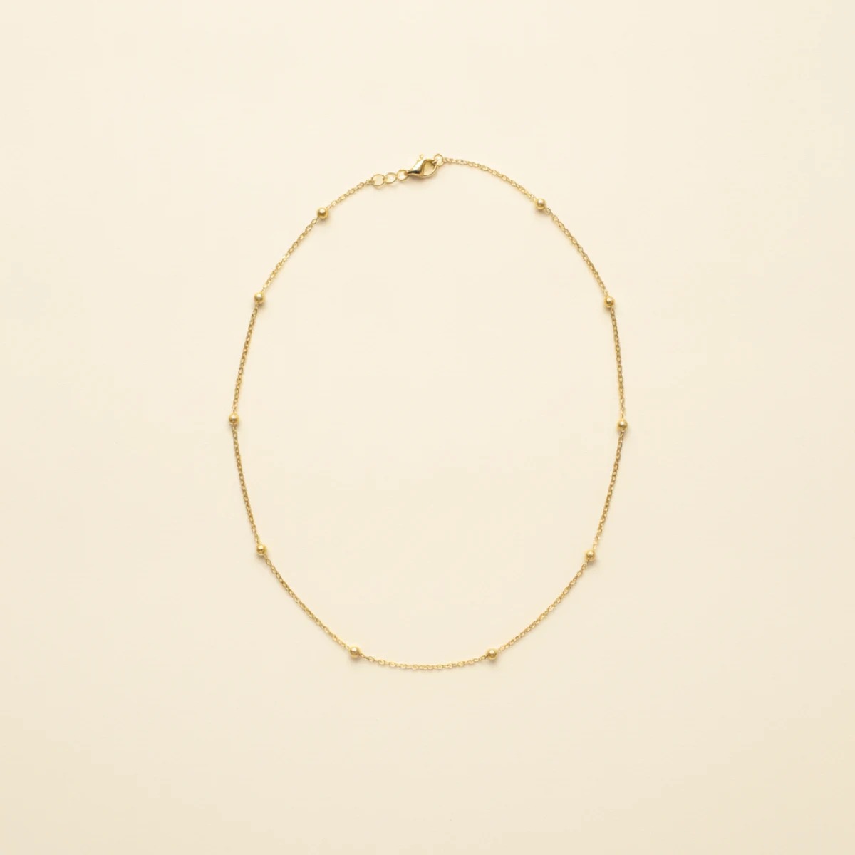 Bolletjes ketting – goudkleurig
