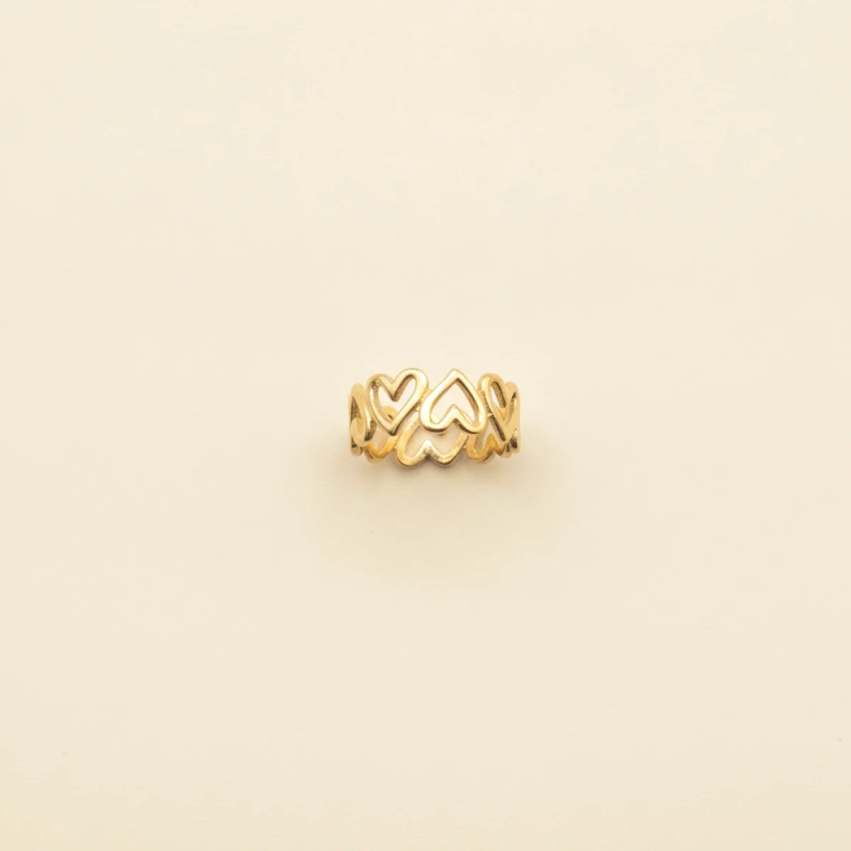 Hartjes ring (goud en zilver)