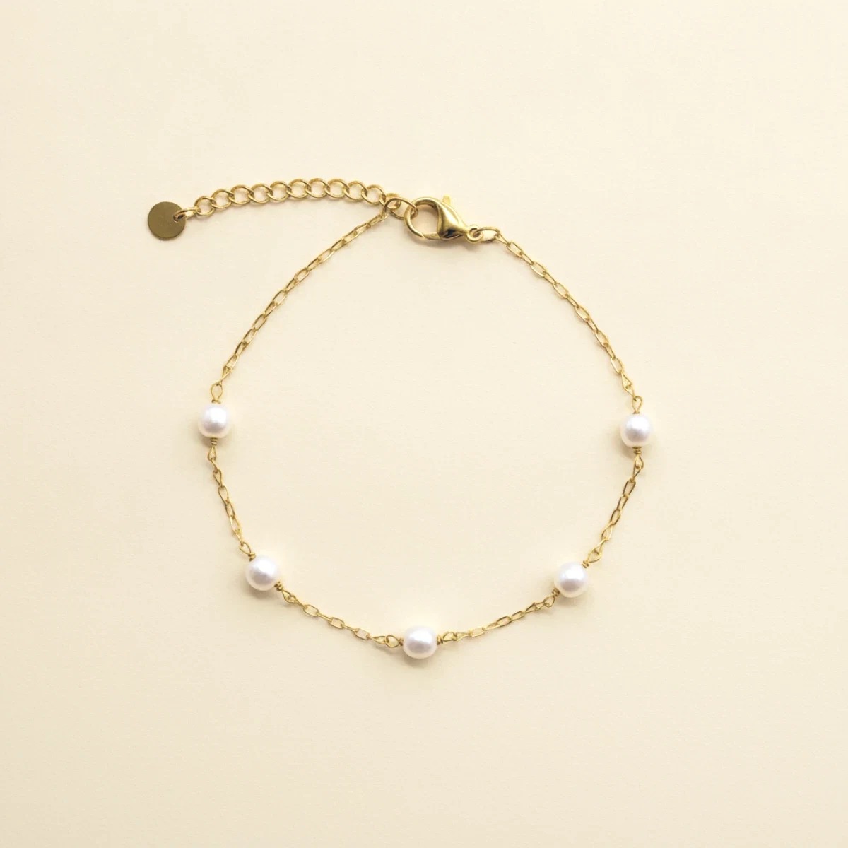 Parel armbandje – goudkleurig