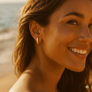 goudkleurige-oorringen-set-klein-basic-en-gedraaid-01 Setje oorbellen - goudkleurig