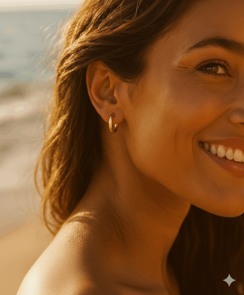 goudkleurige-oorringen-set-klein-basic-en-gedraaid-02 Setje oorbellen - goudkleurig