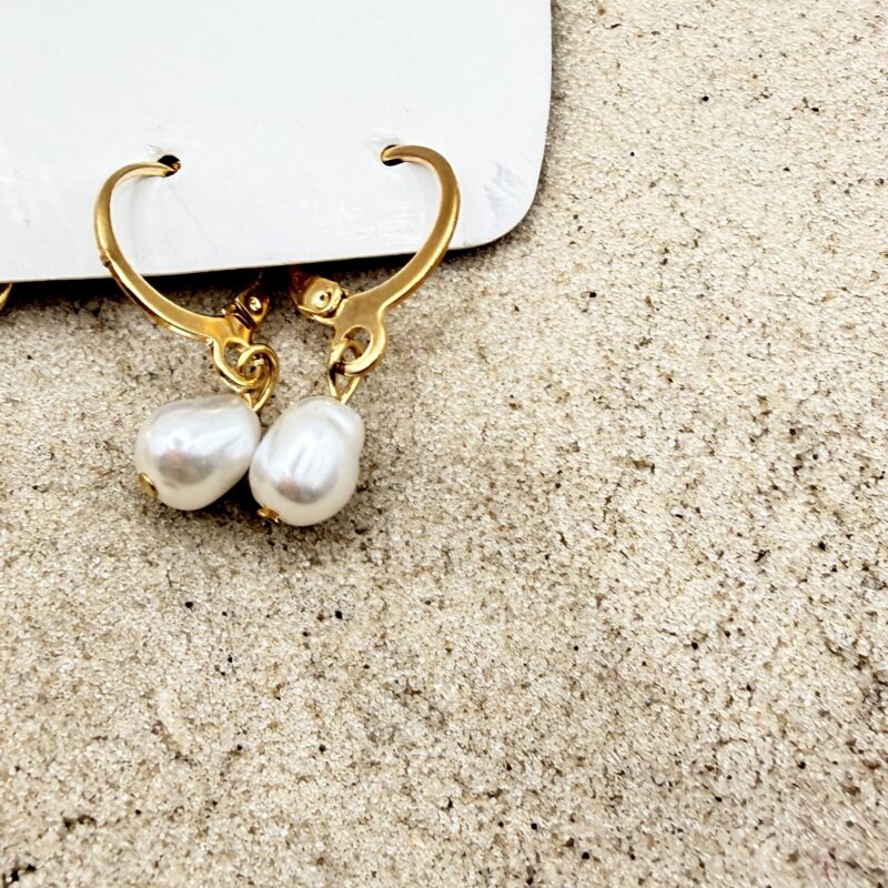 img_1290 Setje beach oorbellen: palmboom, ster en parel