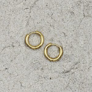 Middelgrote oorringen - goudkleurig