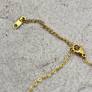 Enkelbandje met steentje - goudkleurig