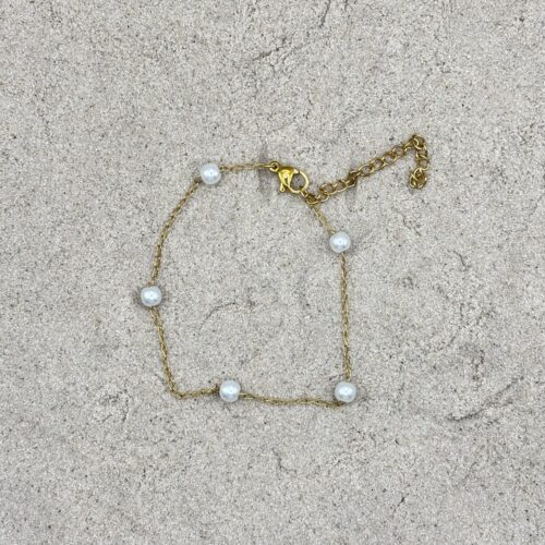 Parel armbandje - goudkleurig