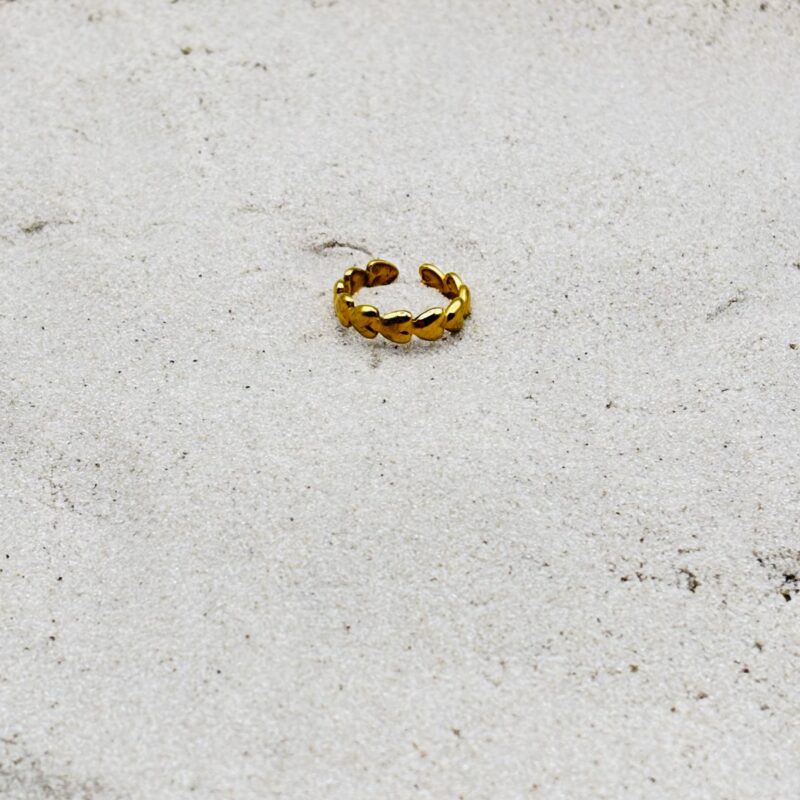 img_4757 Ring met hartjes - goudkleurig