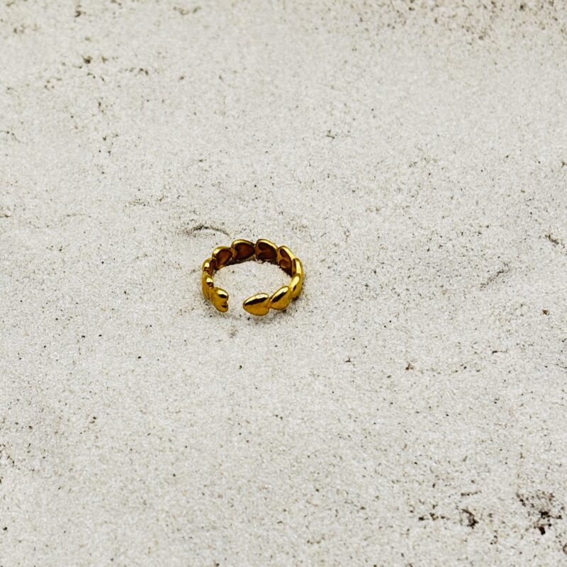 img_4758 Ring met hartjes - goudkleurig