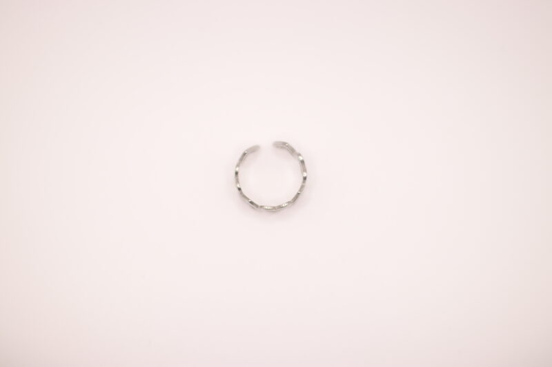 Ring zilveren open hartjes - 02 Hartjes ring (goud en zilver)