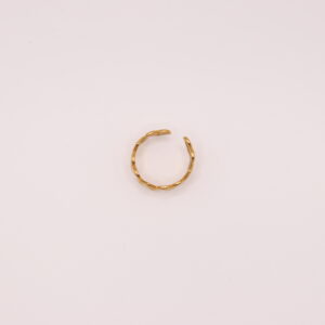 Ring open hartjes Hartjes ring (goud en zilver)