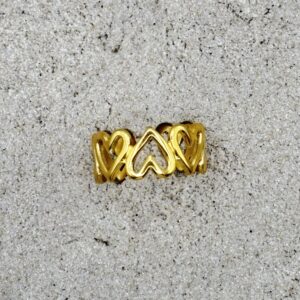 Ring met open hartjes
