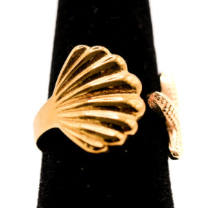 Ring met schelp en ster