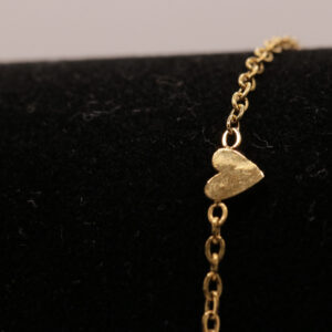 Hartjesdroom armbandje - goudkleurig