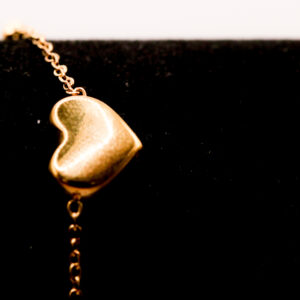 Hartjes enkelbandje - goudkleurig