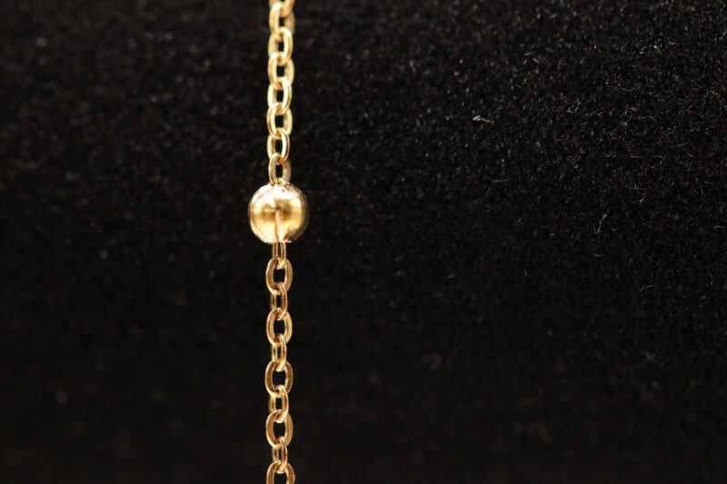 Hartjes enkelbandje - goudkleurig