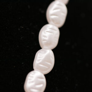 Beach parel ketting - parel goudkleurig