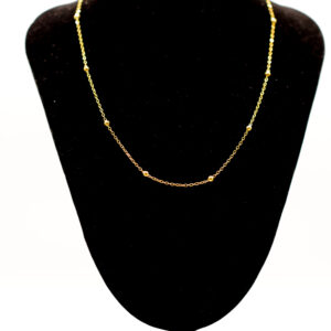 Bolletjes ketting - goudkleurig