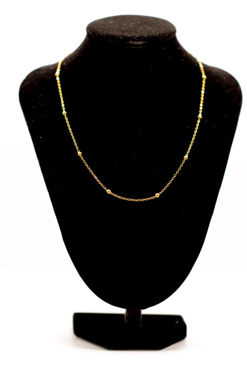Bolletjes ketting - goudkleurig