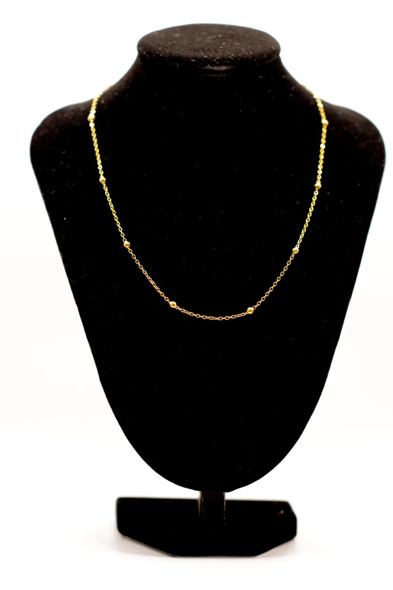 Bolletjes ketting - goudkleurig