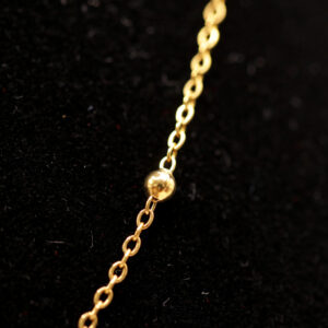 Bolletjes ketting - goudkleurig