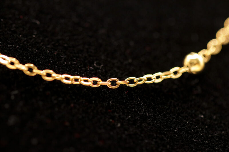 Bolletjes ketting - goudkleurig