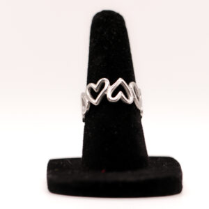 Hartjes ring (goud en zilver)