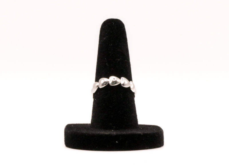 Ring met hartjes - goud en zilverkleurig