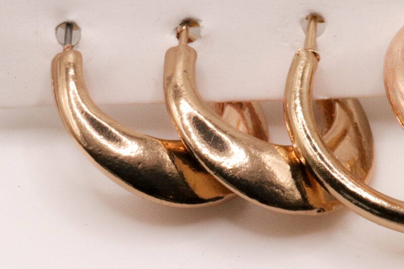 Setje oorbellen - goudkleurig