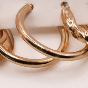 Setje oorbellen - goudkleurig